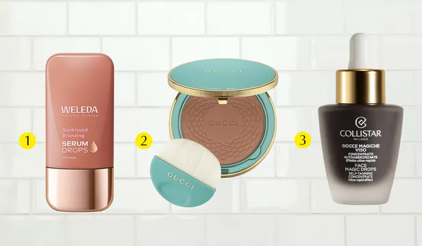 Fijne producten voor een sunkissed glow van Weleda, Gucci en Collistar 