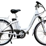 witte elektrische fiets