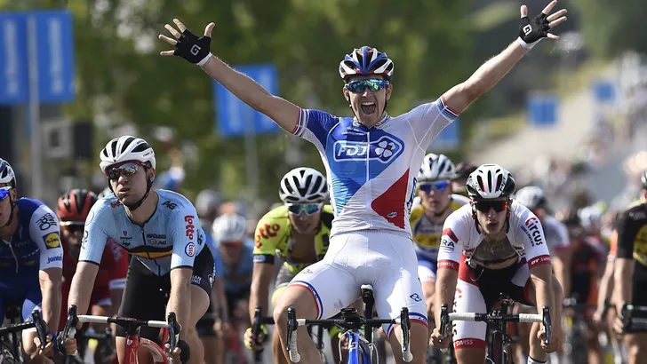 Frans kampioen Démare uithangbord FDJ in Tour