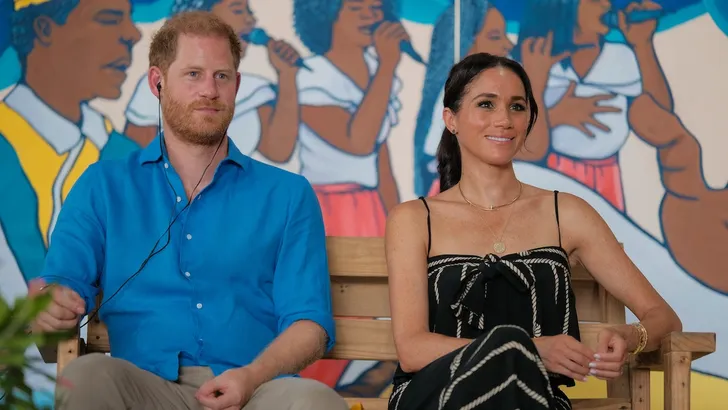 De exen van prins Harry – Foto van Prins Harry en Meghan Markle in Colombia, 2024.