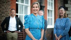 Hertogin Sophie tijdens haar bezoek aan het Royal Hospital Chelsea in Londen