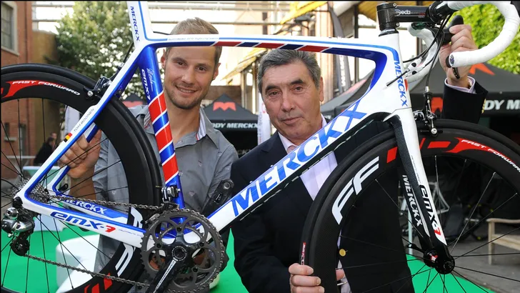 Tom boonen en Eddy Merckx