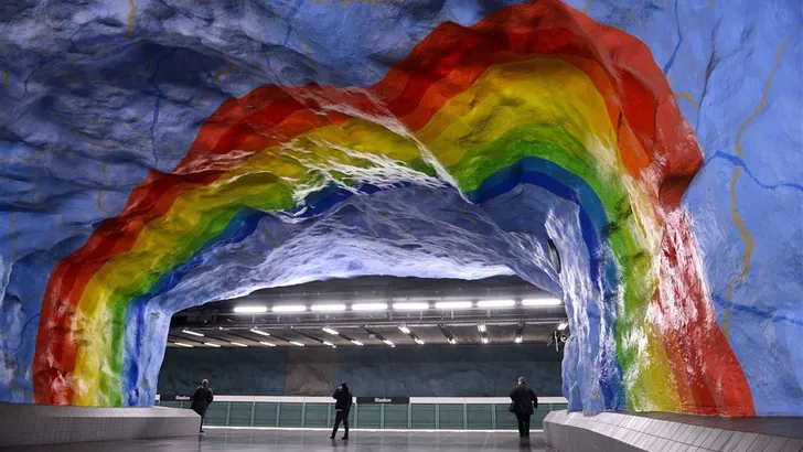 Wil je zien; de metro in Stockholm is een artgallery zonder weerga