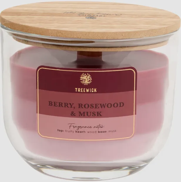 Treewick geurkaars - Berry, Rosewood & Musk - €3,99