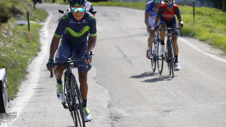 Rit gemist: Nairo Quintana soleert op Blockhaus naar roze 