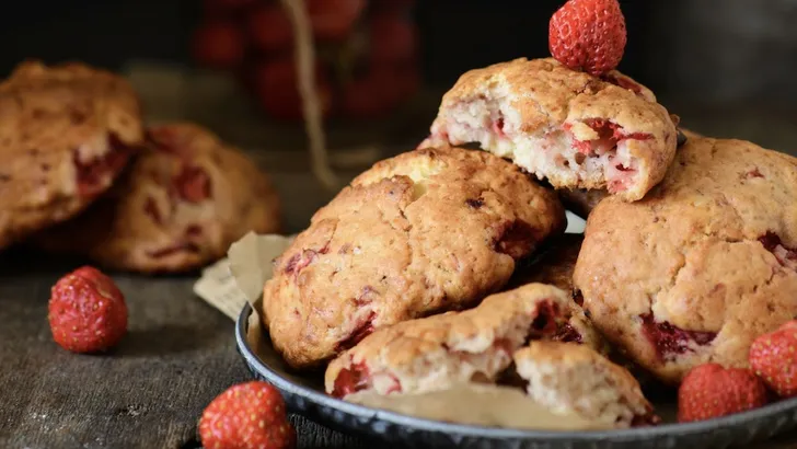 Aardbeienkoekjes