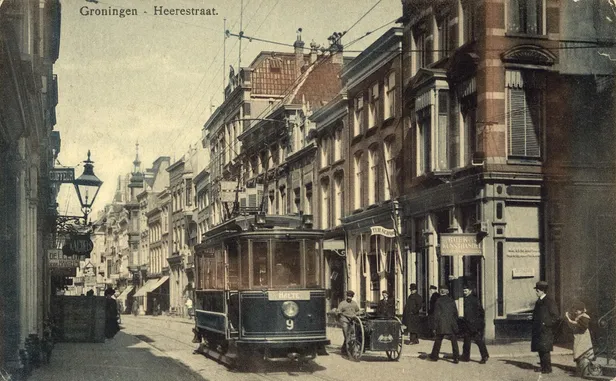 De Herestraat van Groningen tussen 1915 en 1925