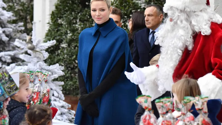 The traditional Christmas tree in the Prince's Palace of Monaco