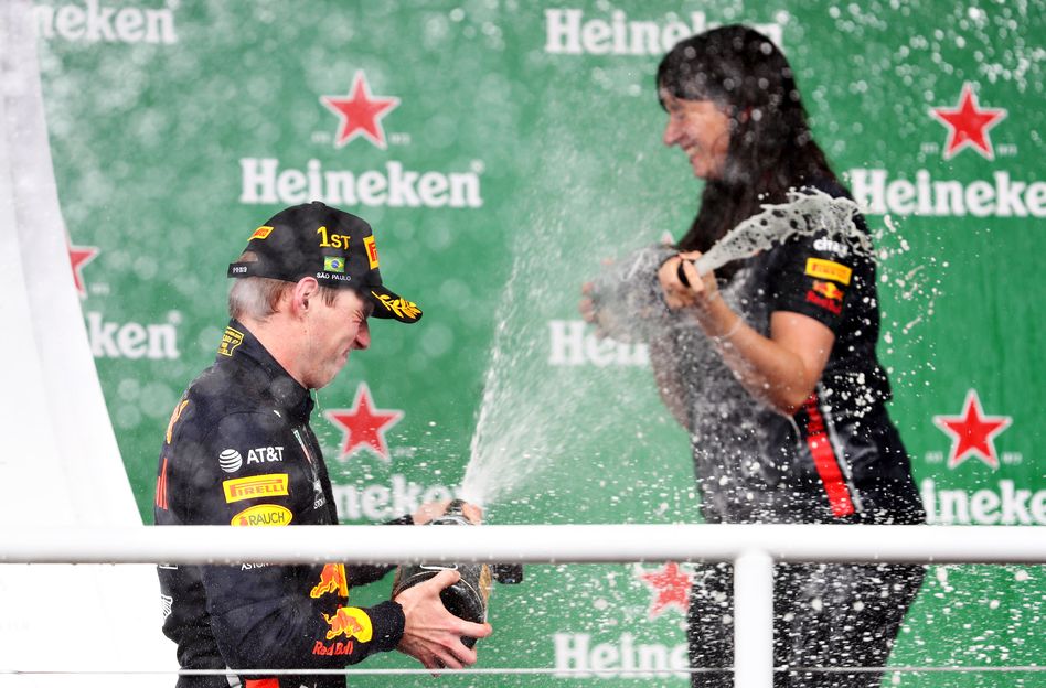 Max Verstappen en Hannah Schmitz