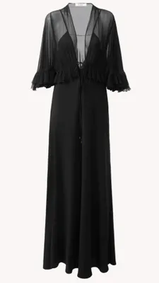 Chloé V-neck long dress in crêpe satin – € 3.490 
