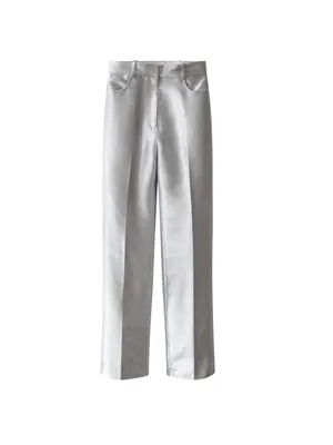 Trousers in silver metallic €89,00