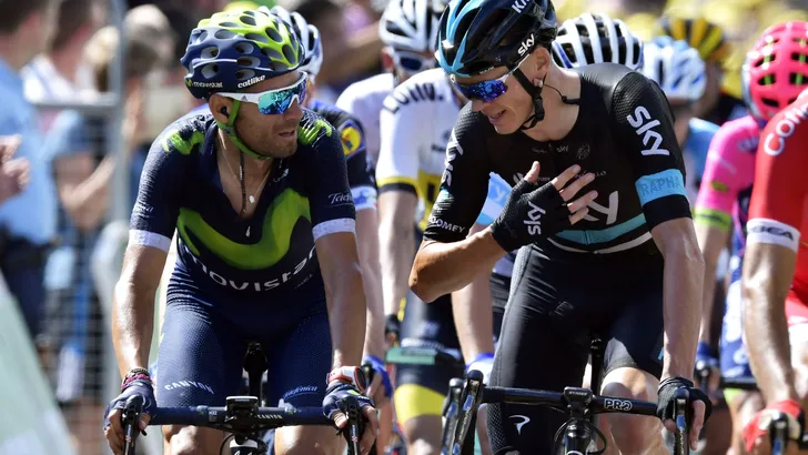Tour de France: Froome ziet in Valverde grote tegenstander voor eindzege