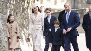Windsors bij kerkdienst Pasen