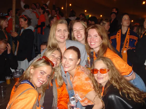 Robin en vrienden tijdens het WK
