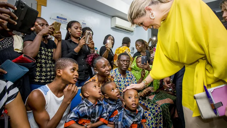 Foto's: Máxima straalt in Nigeria