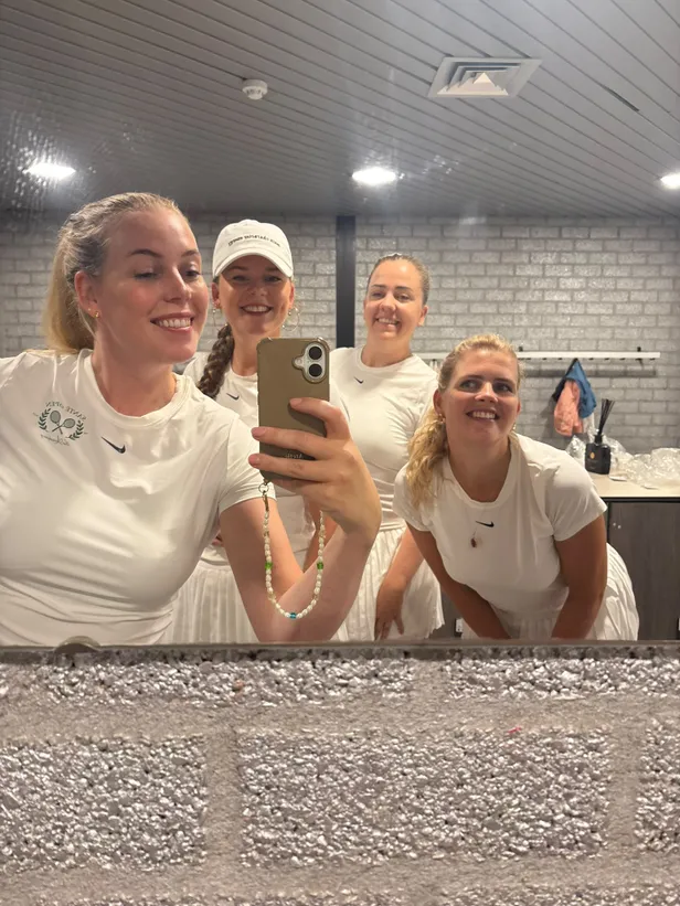 Emma en haar team bij Santé Open. 