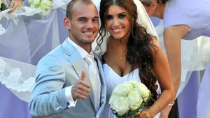 Wesley Sneijder en Yolanthe Cabau