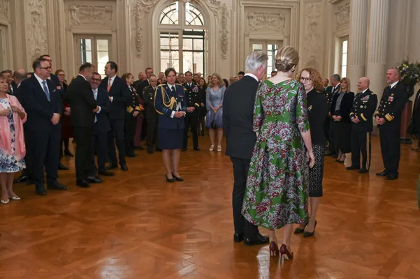 Koningin Mathilde bij de nieuwjaarsreceptie