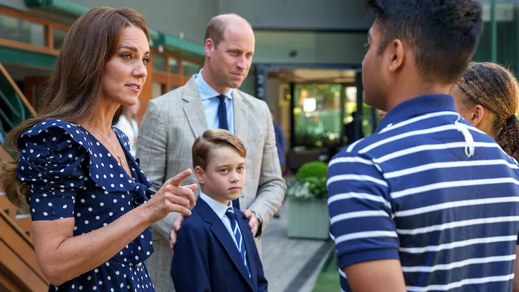 Prince George Joins Kate &amp; Will At Wimbledon Finals