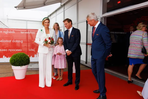 Máxima in 2024 in Claes Iversen-outfit bij Delfsail.