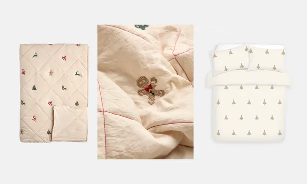 Beddengoed van Primark met ingeweven dessins en rustige prints.