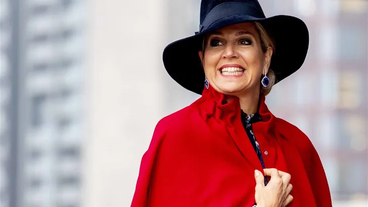 Máxima zet de kerstboom op