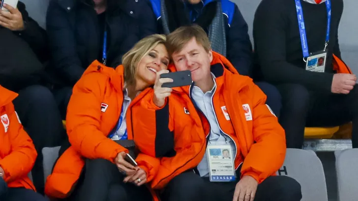 Koninklijk paar feliciteert sporters met selfie