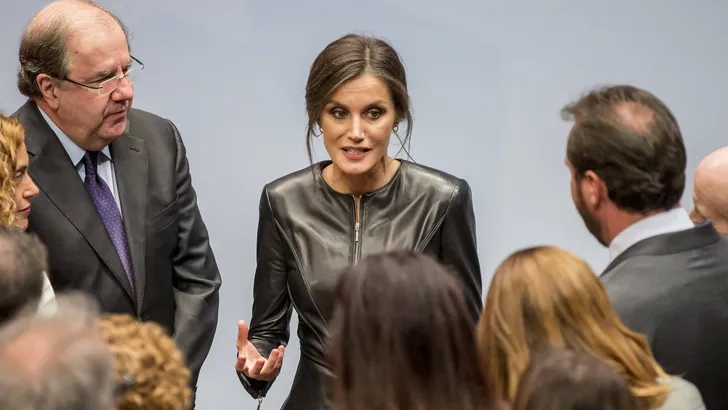 Look Of The Weekend: Koningin Letizia in leer