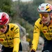 Jonas Vingegaard en Wout van Aert tijdens training