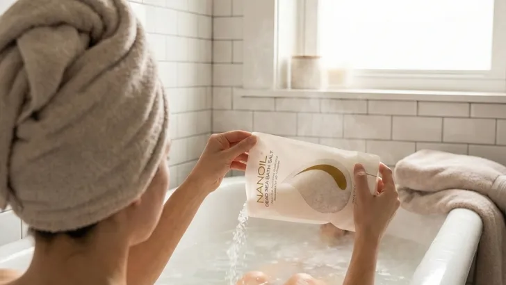 Het geheim van ontspanning en een fluweelzachte huid? Nanoil Dode Zee Badzout