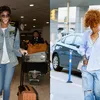 Airport chic: de fijnste outfitcombinaties om in te reizen | Marie Claire