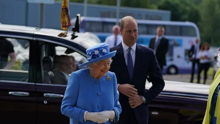 Queen Elizabeth en prins William