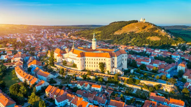 Foto van Mikulov in de regio Moravië, Tsjechië.