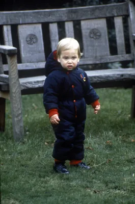 In december 1983 in de tuin van Kensington Palace.