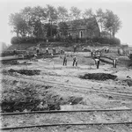 Opgraving in Ezinge, 1932, foto: Rijksuniversiteit Groningen, Groninger Instituut voor Archeologie