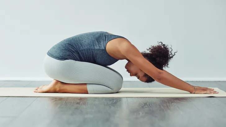 vrouw yoga