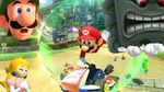 Collage met verschillende Mario-karakters