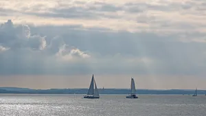 Zeilboten op de Solent