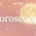 Horoschoop met natuur, maan en vrouw
