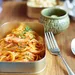 Foto van warme lunch met pasta. – Elektrische lunchbox van Action.