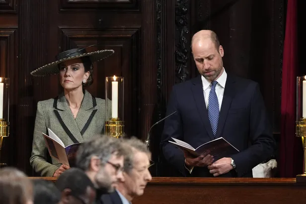 Prins William en prinses Kate bij de installatie van de nieuwe aartsbisschop van Canterbury.