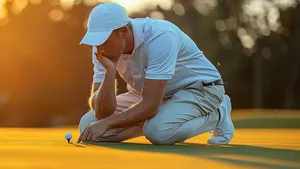 Aargh... double bogey van de fairway