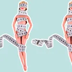 Barbiepop in meetlint gewikkeld - skinnytok