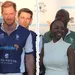 Foto van prins Harry en Sophie Chandauka bij polo-wedstrijd voor Sentebale.