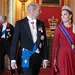 Foto van prins William en prinses Kate bij het staatsbanket voor de Franse president Macron, juli 2025.