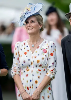 Sophie op de derde dag van de Royal Ascot, de zogenaamde 'Ladies Day' 