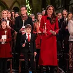 Prinses Kate, prins Louis, prinses Charlotte en prins William tijdens Together at Christmas, 6 december 2024.