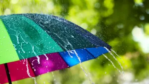Regenachtig weer tijdens Pinskteren.