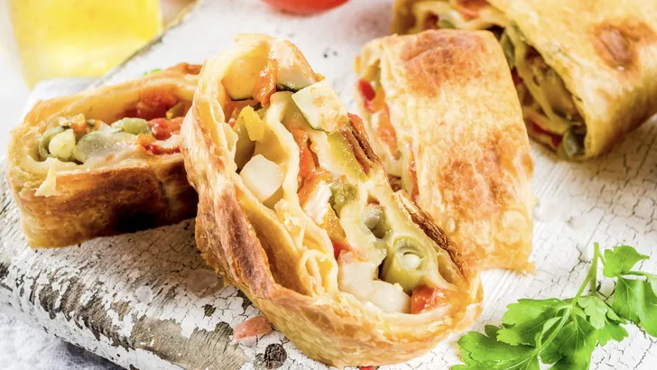 Groentestrudel uit de airfryer