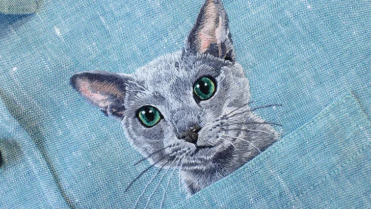 Aaibaar borduurwerk van Hiroko Kubota 